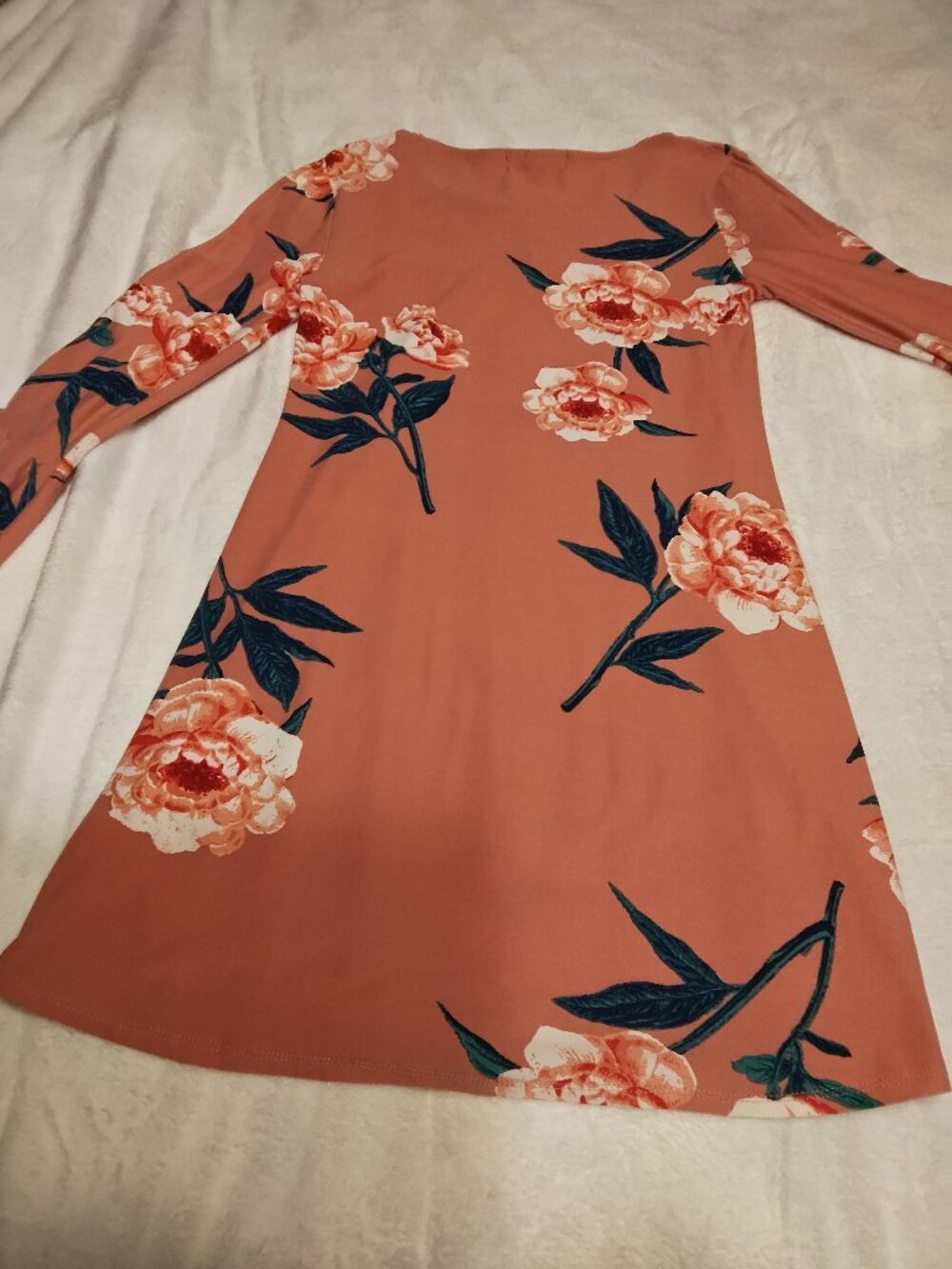 Small pink floral derek heart dress